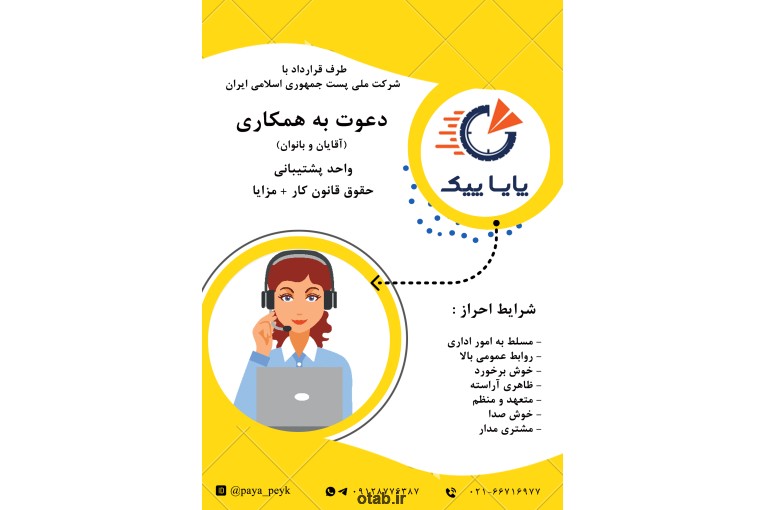 استخدام نیرو برای پشتیبانی در پایا پیک