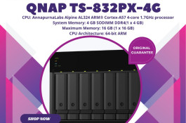 ذخیره ساز تحت شبکه کیونپ TS-832PX-4G