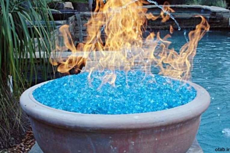 شیشه ضدحرارتfire glass مشعل اتشدان شومینه اتشکده