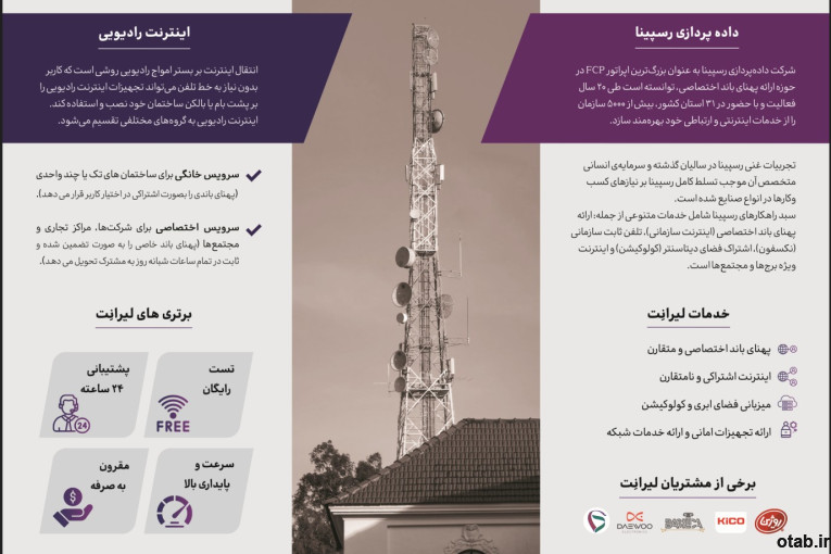 فروش ویژه اینترنت پرسرعت و پهنای باند اختصاصی همراه با تجهیزات کامل در کرمانشاه