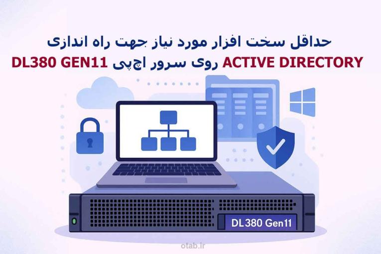 حداقل سخت افزار مورد نیاز جهت راه اندازی سرویس Active Directory روی سرور اچ‌پی DL380 G11