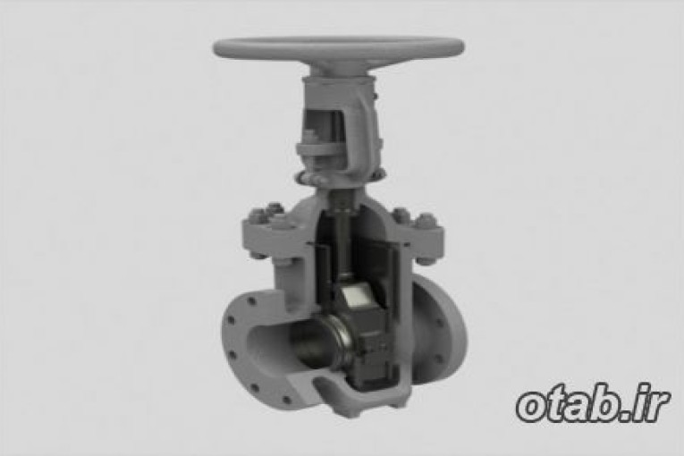 شیر کشویی 1/2 اینچ کلاس 800 Gate Valve A105 کمپانی Petrol Valves