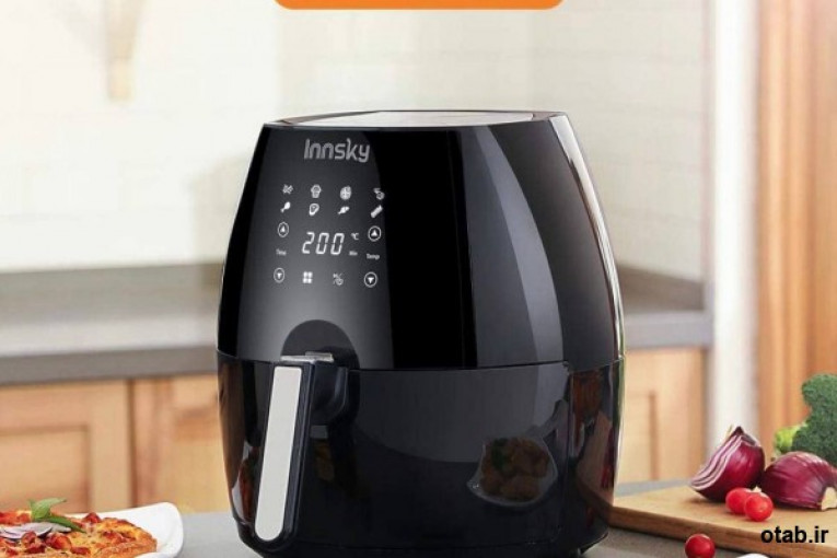 سرخ كن بدون روغن INNSKY سفارش آلمان مدل 55PA2EU ظرفيت ٥.٥ليتر(سايز xxl) بدون نياز به روغن و با سيستم هواي گرم  ١٧٠٠وات 
