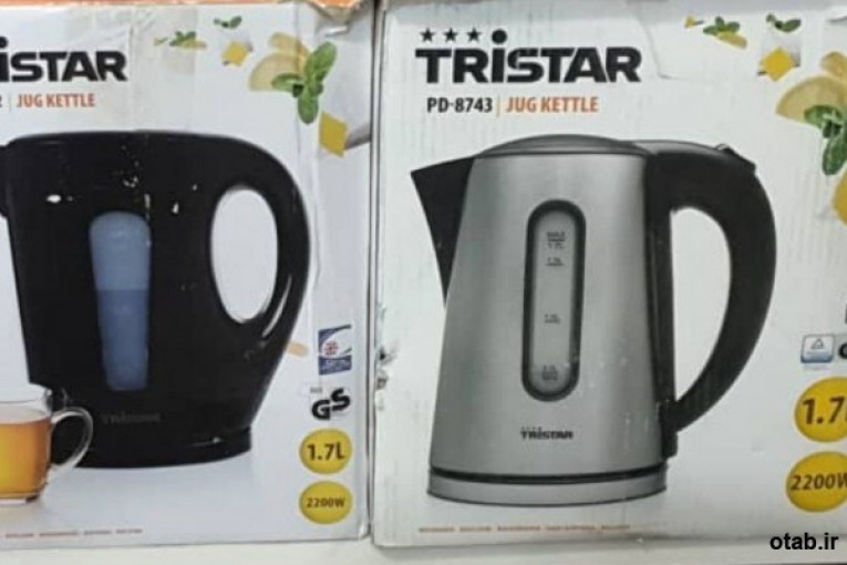 کتری برقی  تریستار  مدل 8742  محصول هلند سفارش استرالیا 1,7لیتر 2200وات 