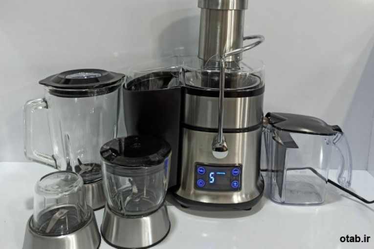 آبمیوه گیری روگِن آلمان مدل ۱۲۲۰ ۱۱۰۰ وات پایه استیل  ۵ سرعته 