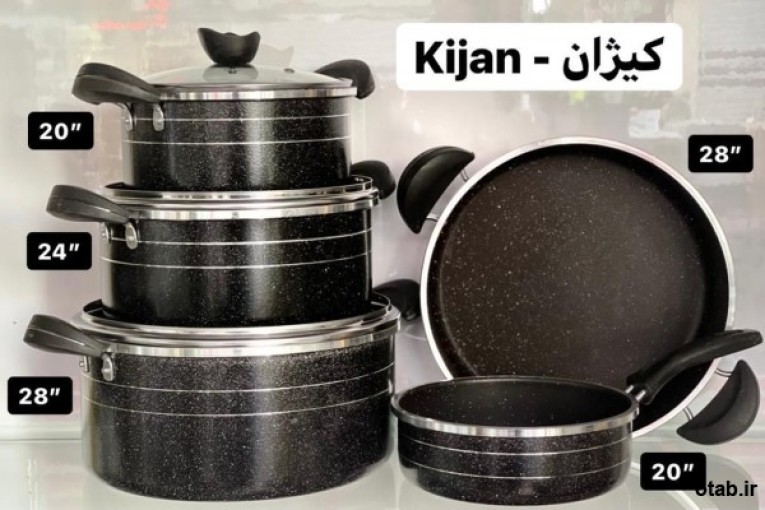 سرویس ۸پارچه طرح چدن کیژان در رنگ های متنوع و زیبا قیمت عالی