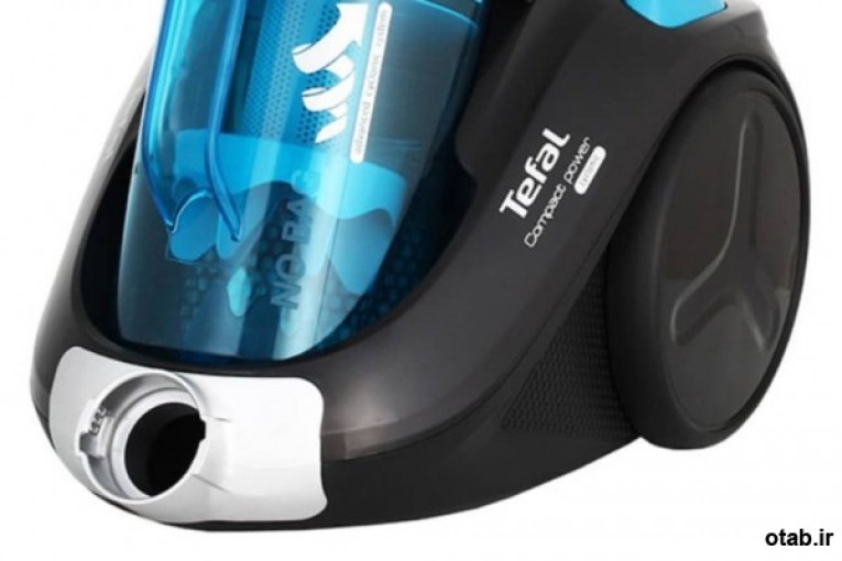 جاروبرقی تفال مدل Tefal TW3731HA بدون کیسه و بسیار جمع و جور است. 