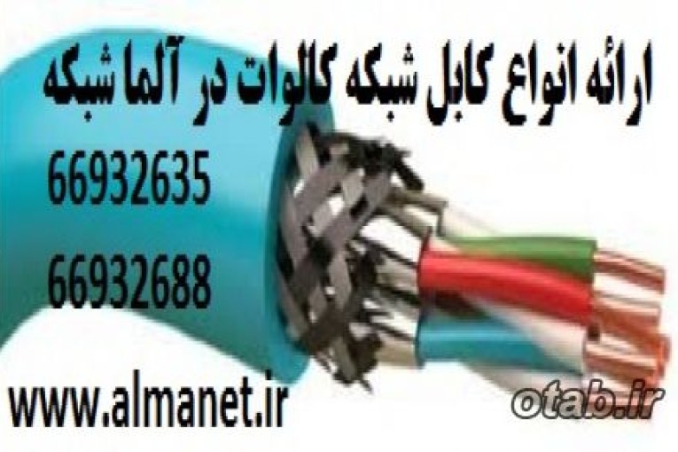 انواع کابل شبکه Cat6UTP کالوات || 66932635